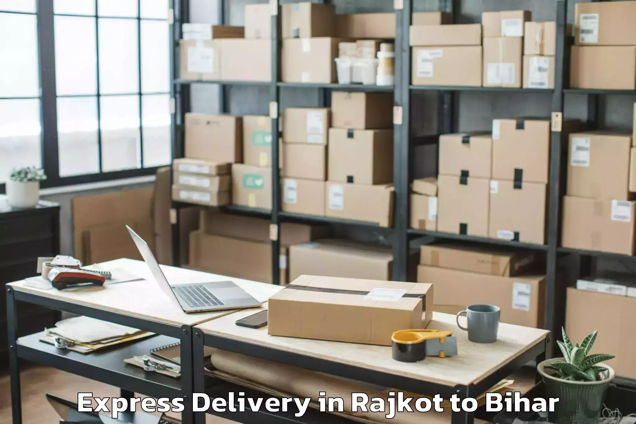 Leading Rajkot to Chainpur Express Delivery Provider